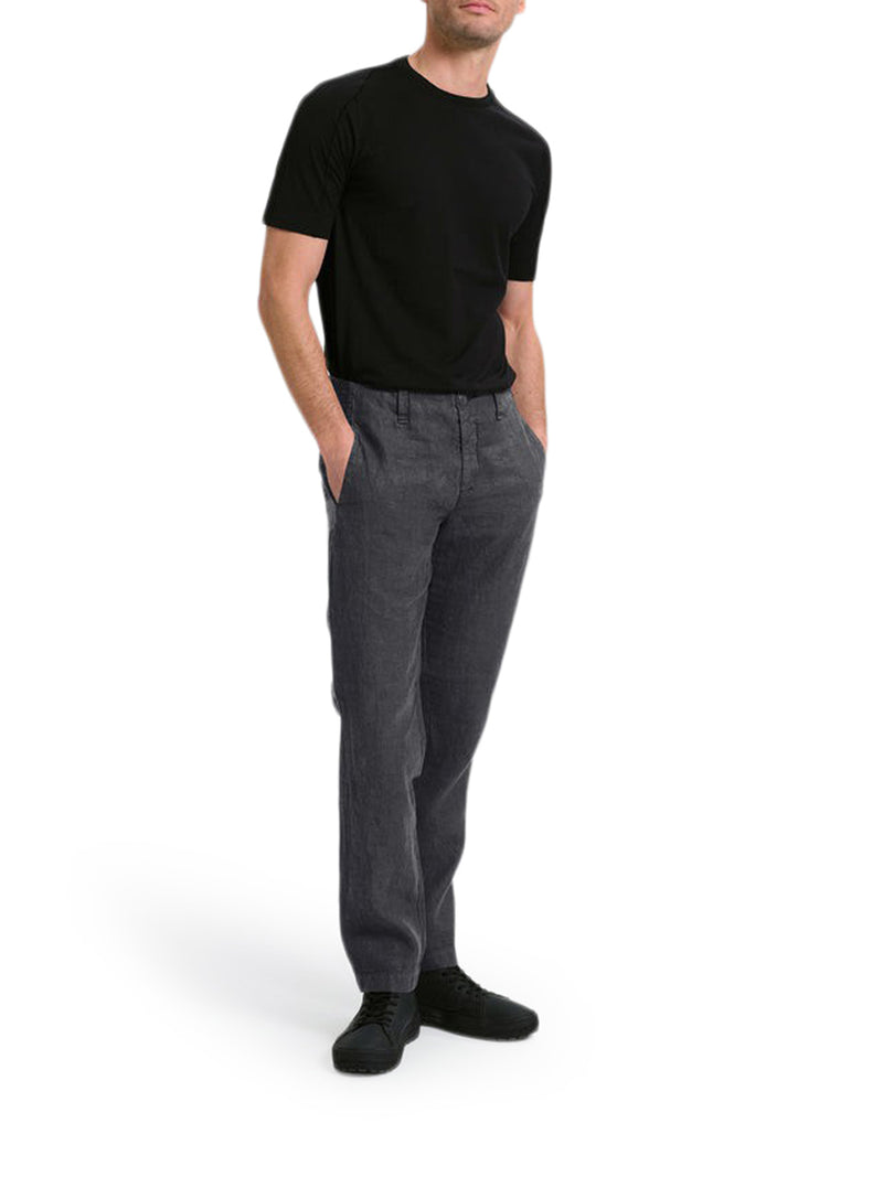 REGULAR-FIT LINEN TROUSERS