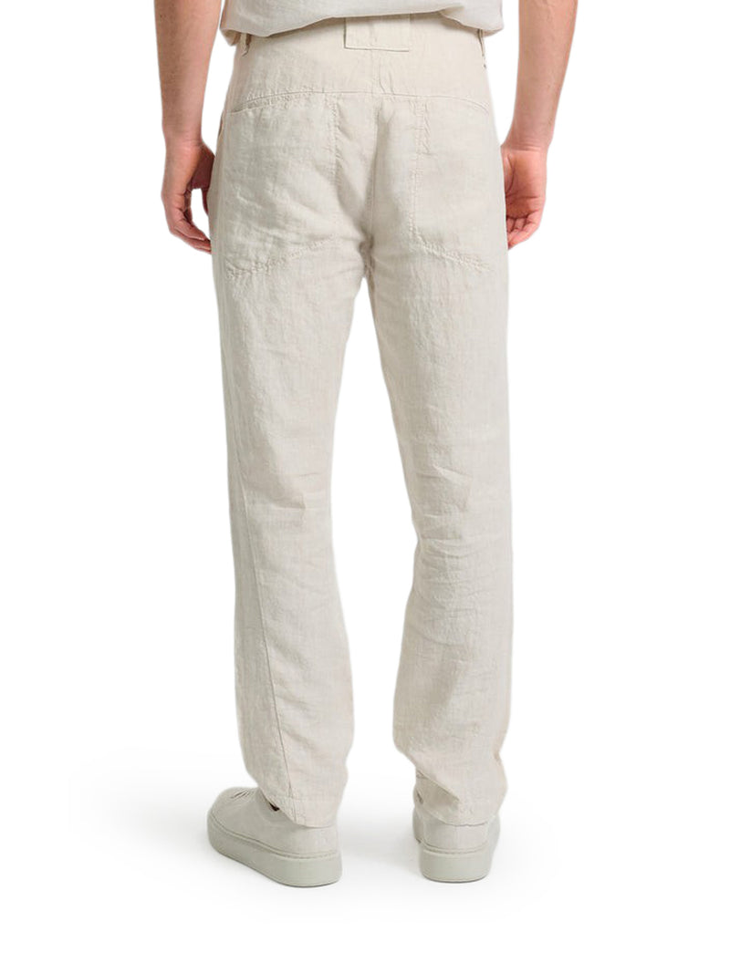 REGULAR-FIT LINEN TROUSERS
