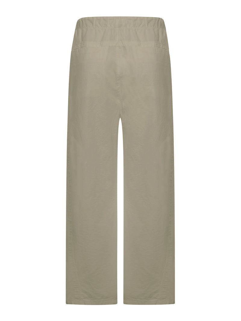 WIDE-LEG LINEN BLEND TROUSERS