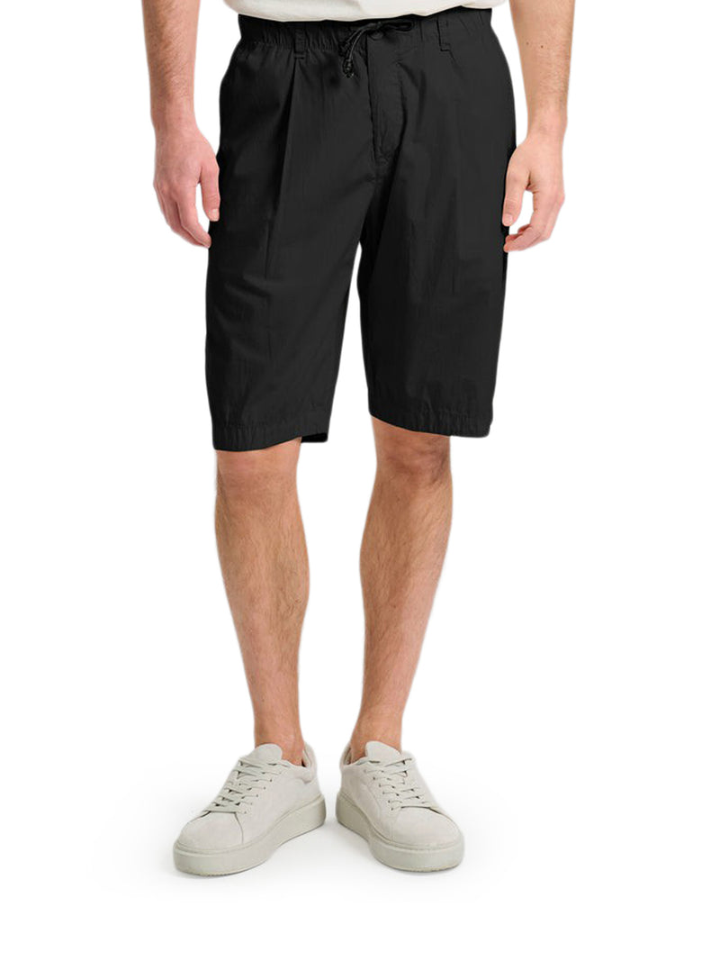 LIGHTWEIGHT COTTON BERMUDA SHORTS WITH DRAWSTRING
