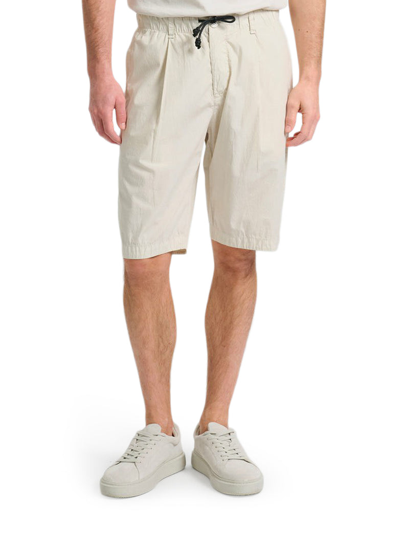 LIGHTWEIGHT COTTON BERMUDA SHORTS WITH DRAWSTRING