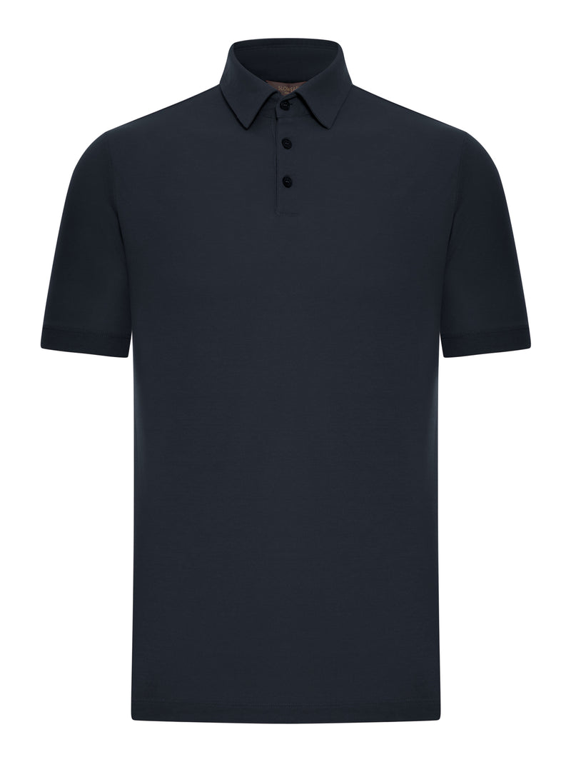 SLIM FIT POLO IN ICE COTTON