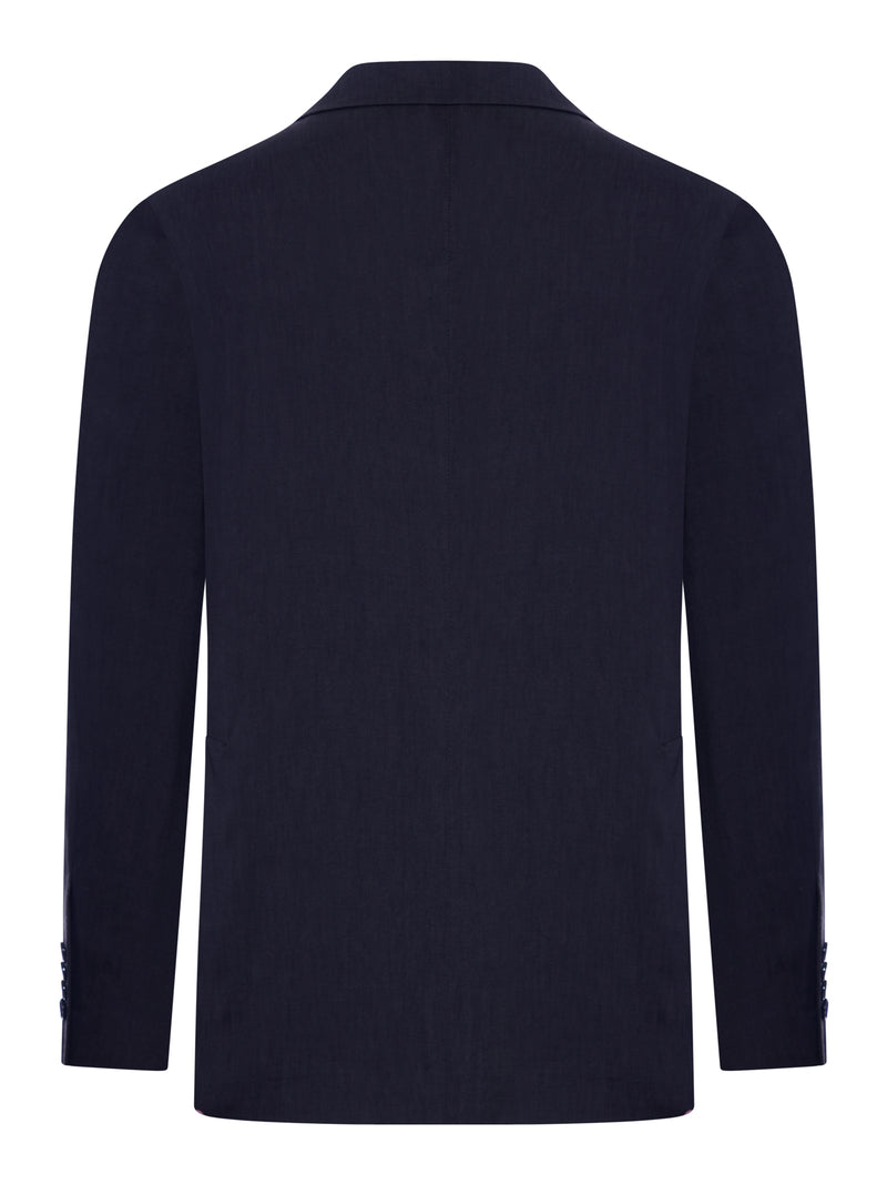 DOUBLE-BREASTED LINEN SUIT