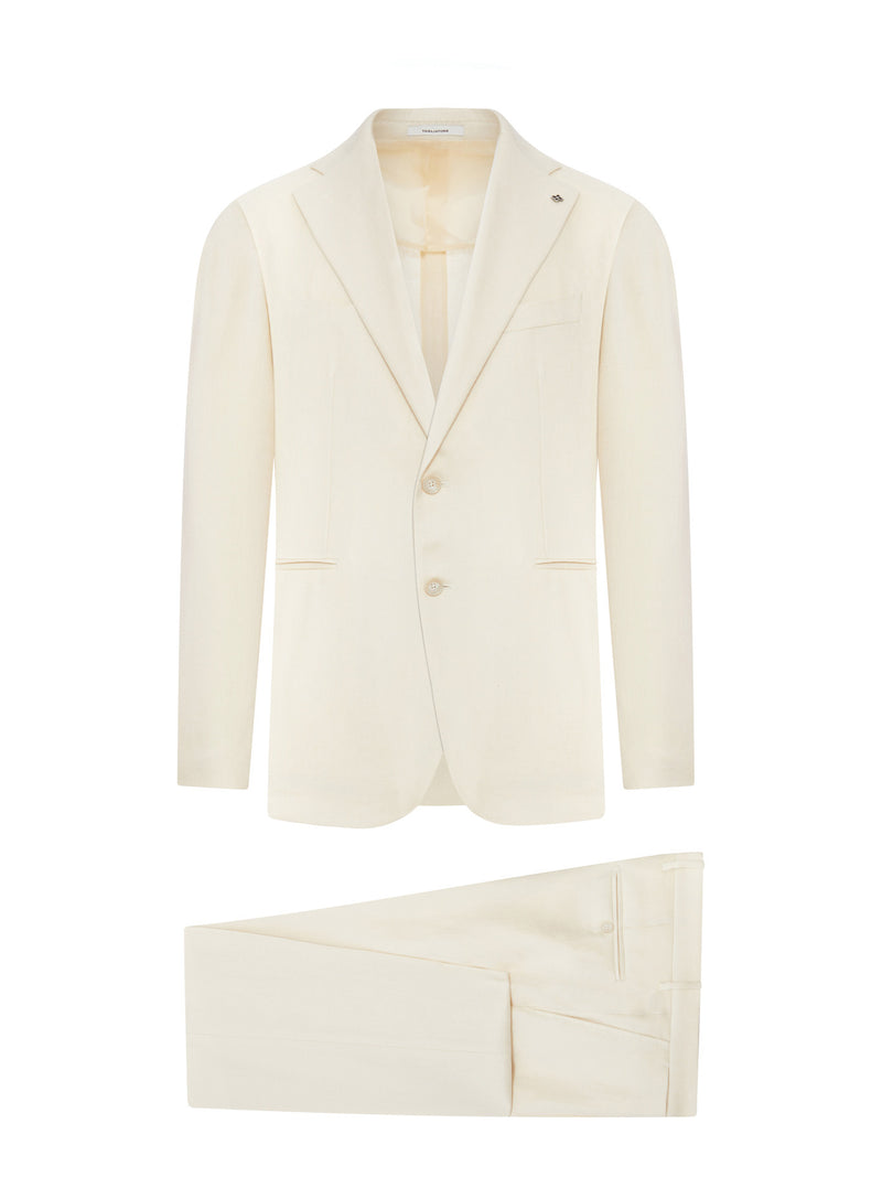 VESUVIO SINGLE-BREASTED LINEN SUIT
