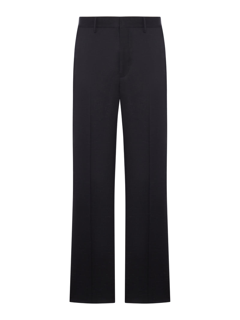 TAILORED TROUSERS WITH CENTRAL PLEAT