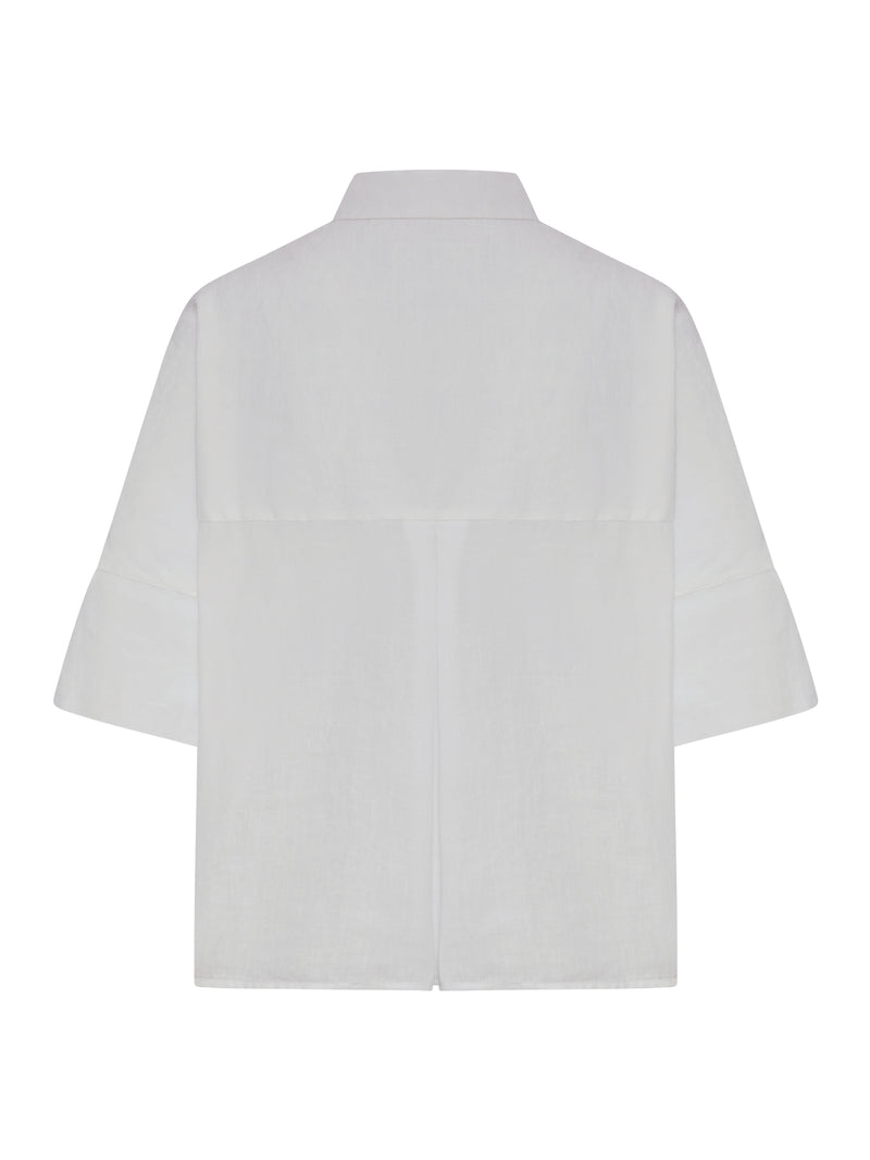 LINEN SHIRT WITH CLASSIC COLLAR