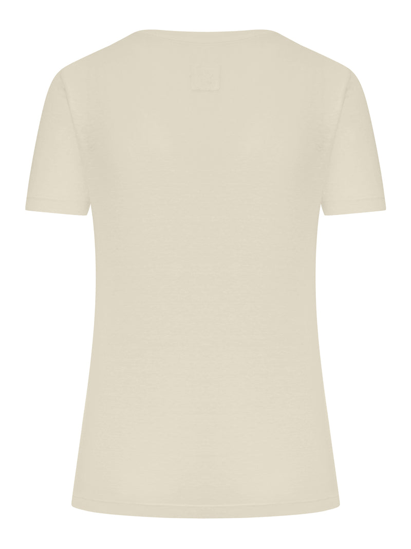 SHORT-SLEEVED T-SHIRT WITH WIDE NECKLINE
