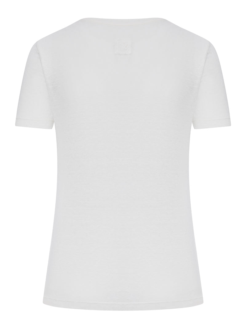SHORT-SLEEVED T-SHIRT WITH WIDE NECKLINE