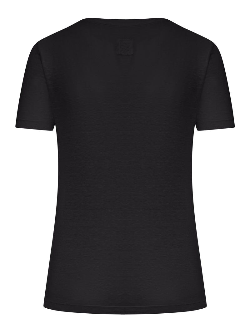 SHORT-SLEEVED T-SHIRT WITH WIDE NECKLINE