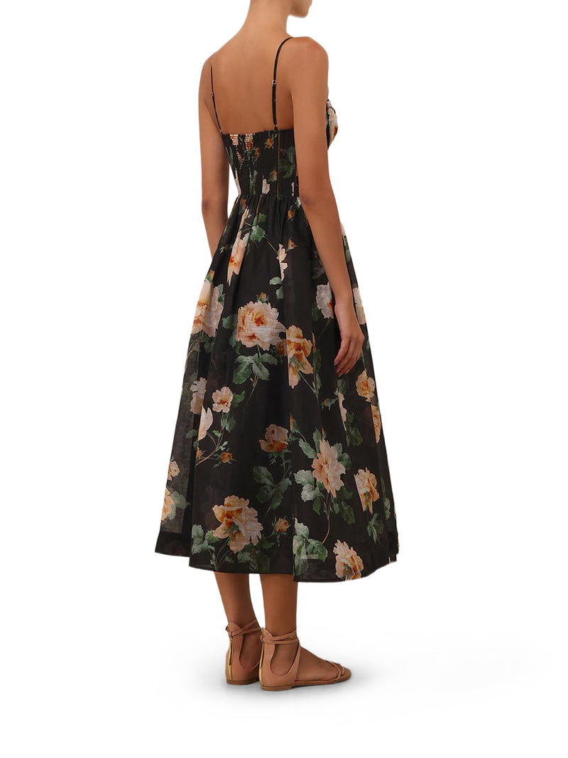 LUNA CORSET MIDI DRESS