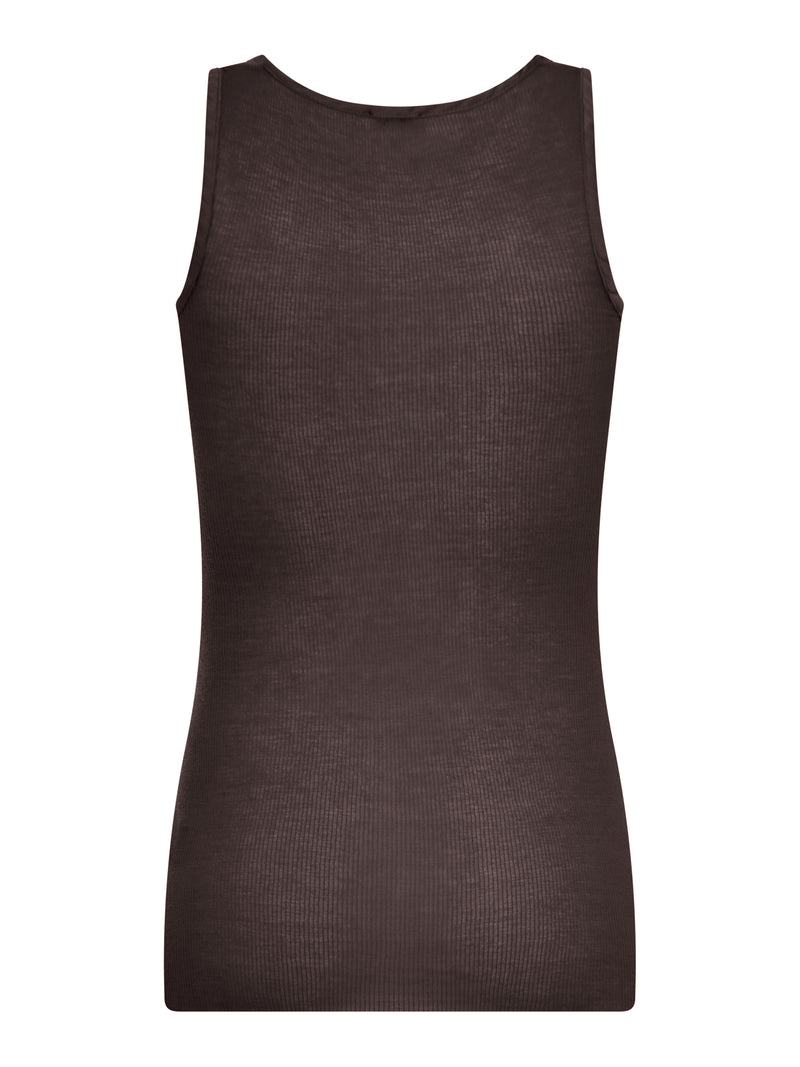 SLEEVELESS RIBBED KNIT TOP