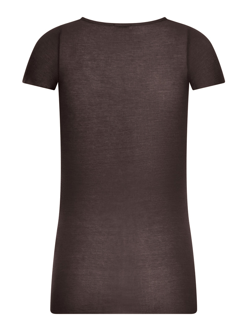 RIBBED KNIT T-SHIRT