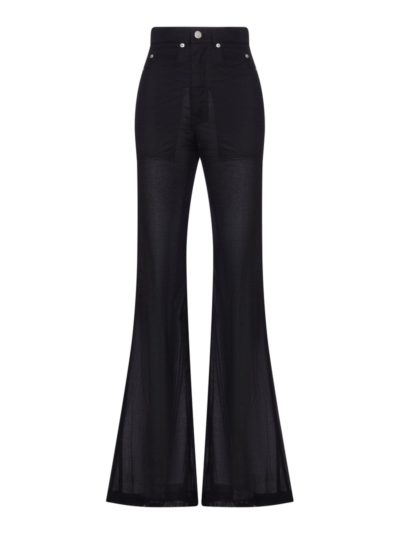 BOLAN BOOTCUT SEMI-TRANSPARENT PANTS