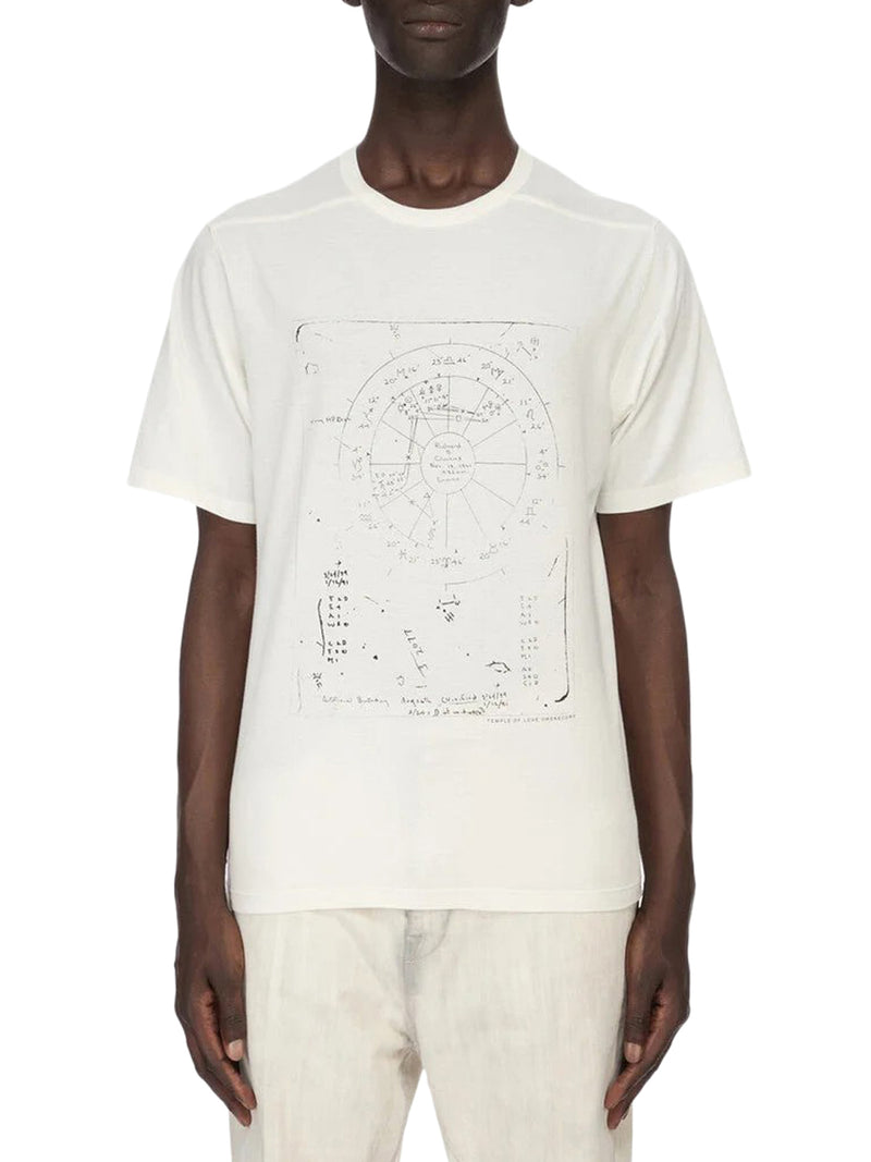 BRAD T CREW NECK COTTON T-SHIRT WITH PRINT