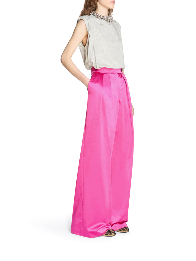 WIDE TROUSERS WITH PLEATED PANTS