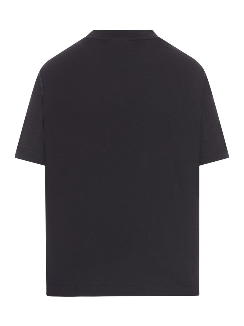 CREWNECK COTTON T-SHIRT WITH PRINT