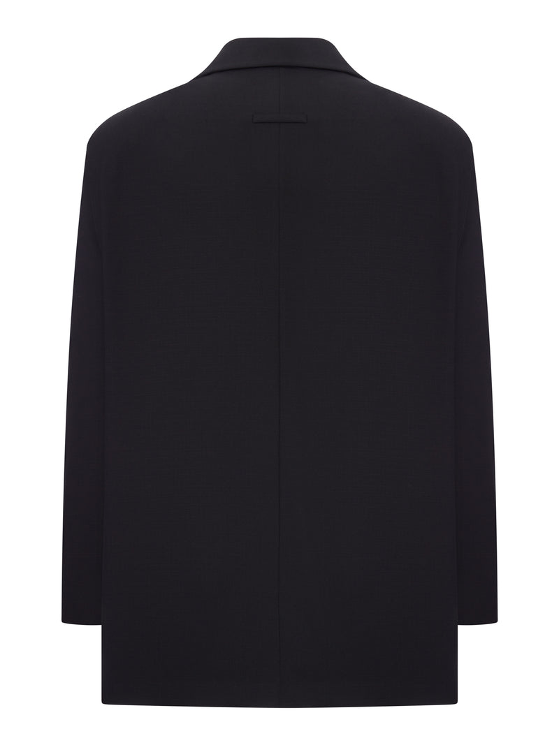 LONG RELAXED WOOL RIPSTOP JACKET