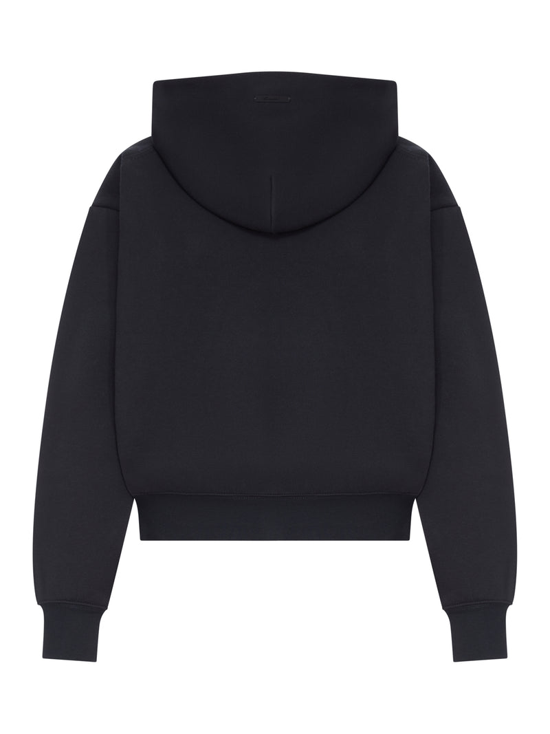 COTTON BLEND HOODIE WITH LOGO