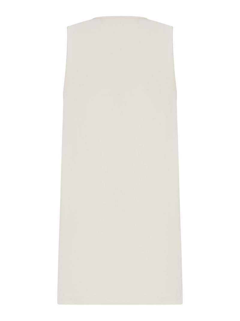 RIBBED TOP IN COTTON BLEND