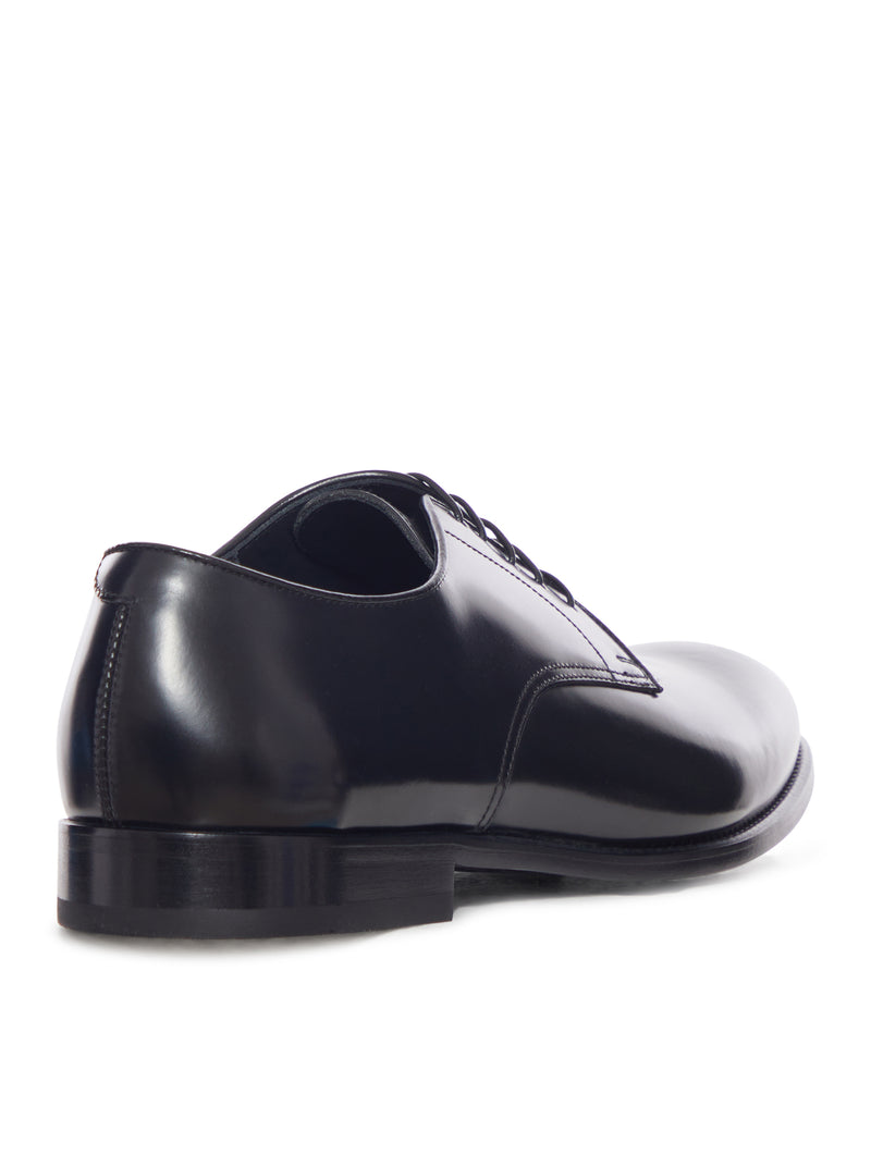 DERBY LACE-UP IN SHINY LEATHER