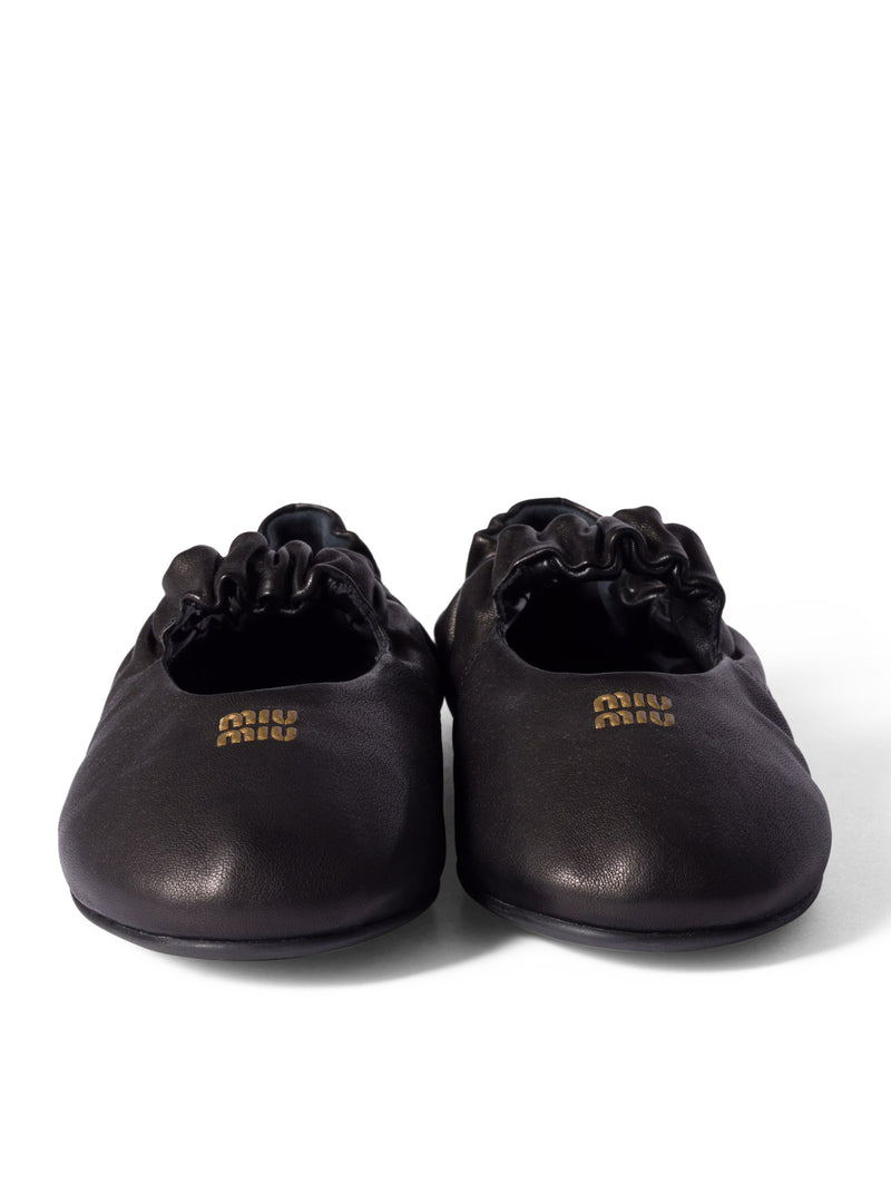 NAPPA RUCHED BALLET FLATS