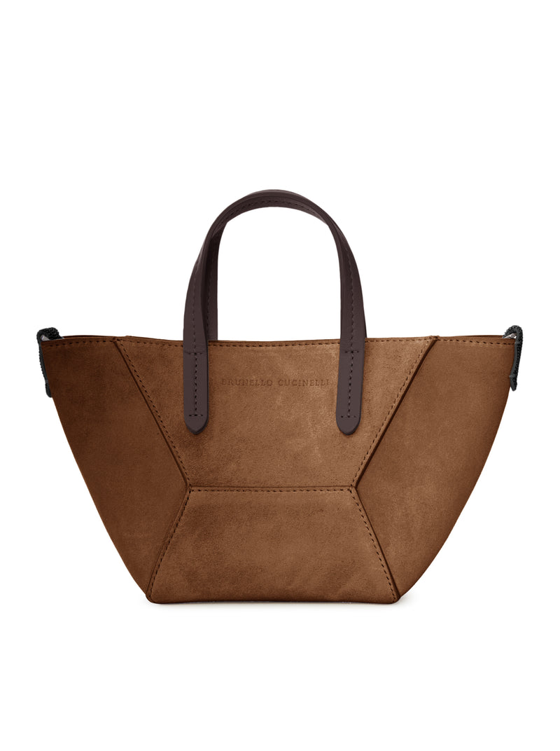 MINI SUEDE BAG WITH SHOULDER STRAP