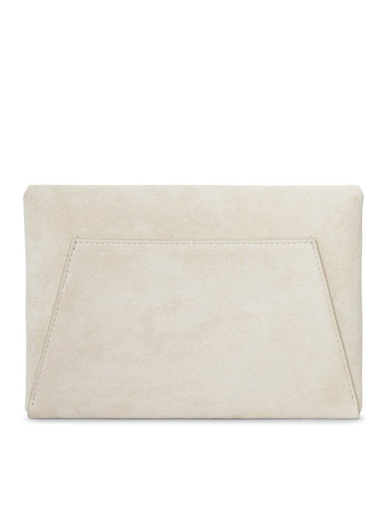 SUEDE CALFSKIN CLUTCH