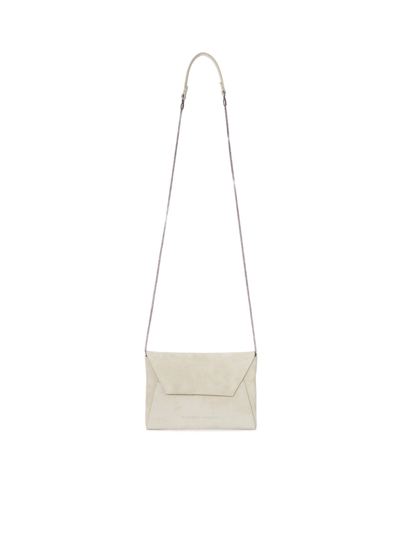 SUEDE CALFSKIN CLUTCH