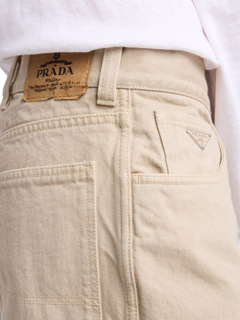 OLD DENIM FIVE-POCKET TROUSERS