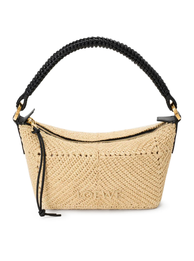 CALA MINI BAG IN CALFSKIN AND RAFFIA