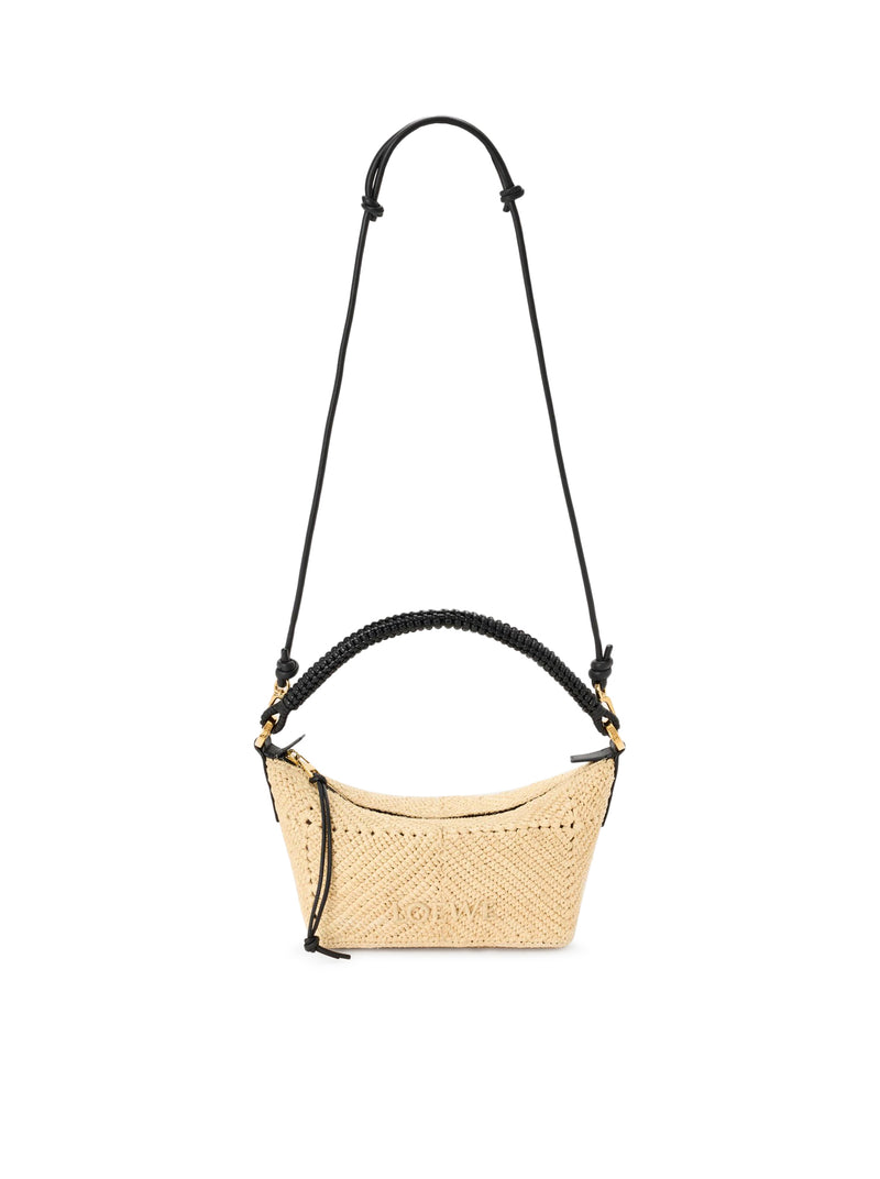 CALA MINI BAG IN CALFSKIN AND RAFFIA