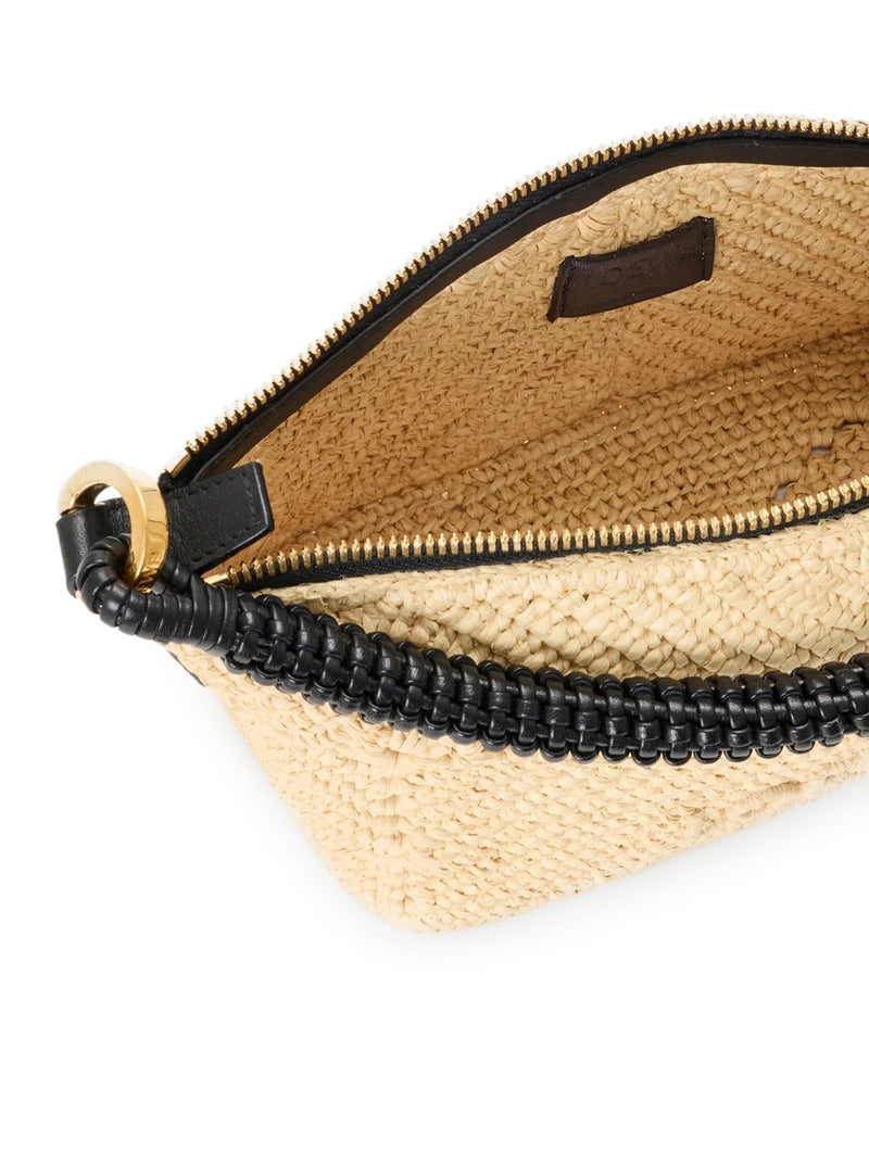 CALA MINI BAG IN CALFSKIN AND RAFFIA