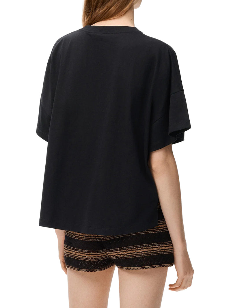 COTTON T-SHIRT WITH A BOXY FIT