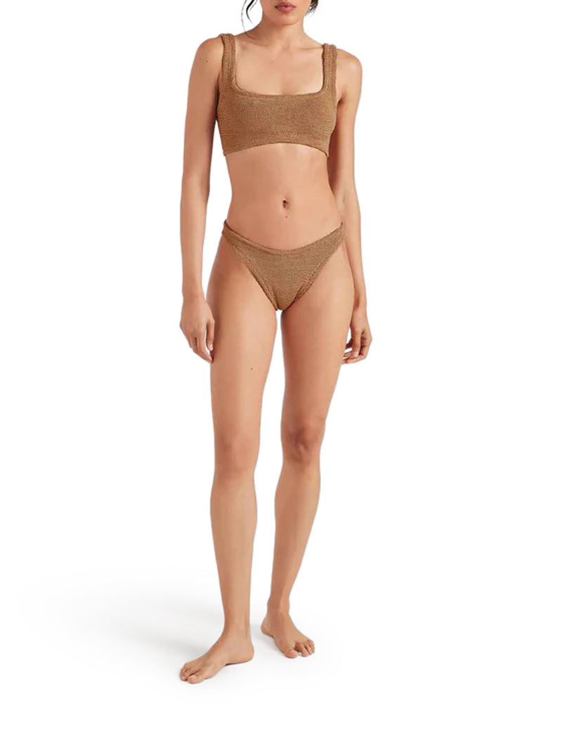 XANDRA BIKINI METALLIC COCOA