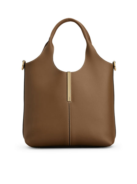 MINI LEATHER TOTE SHOPPING BAG