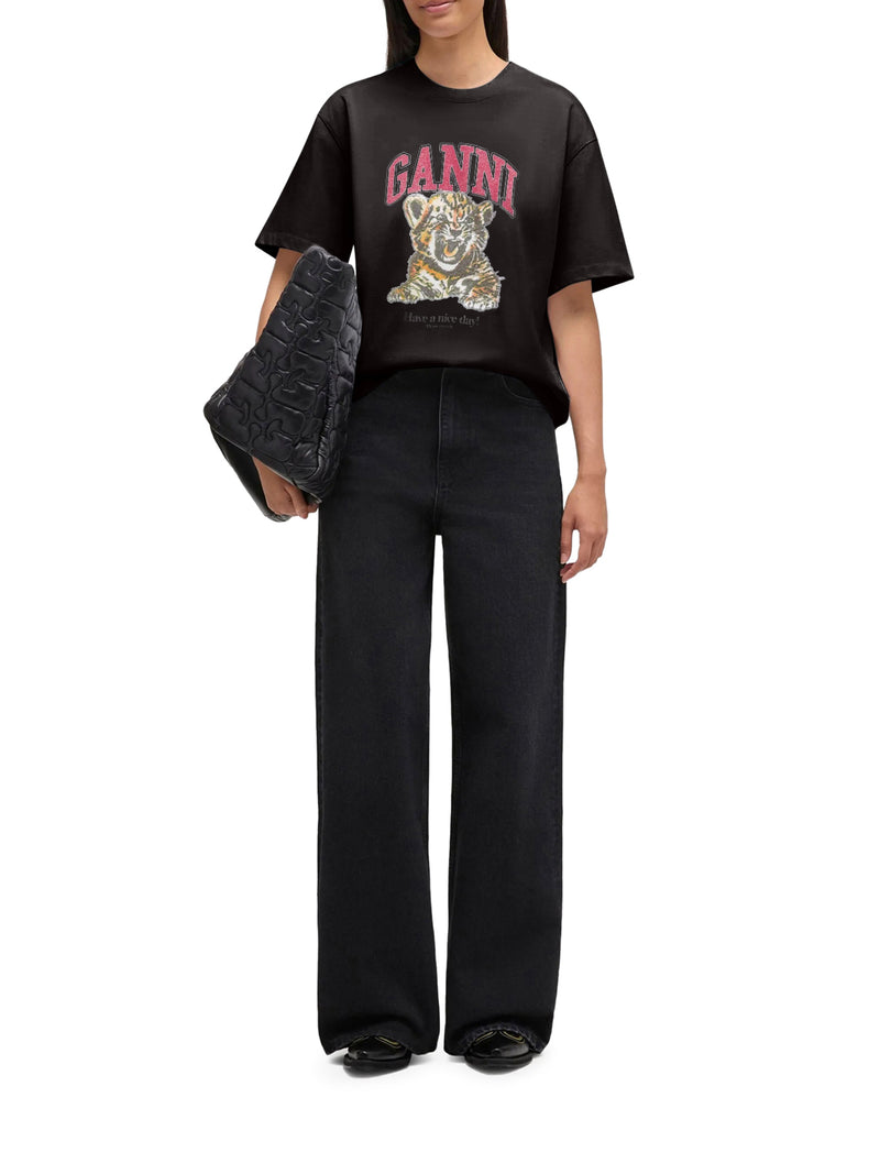 ORGANIC COTTON T-SHIRT WITH FRONT PRINT