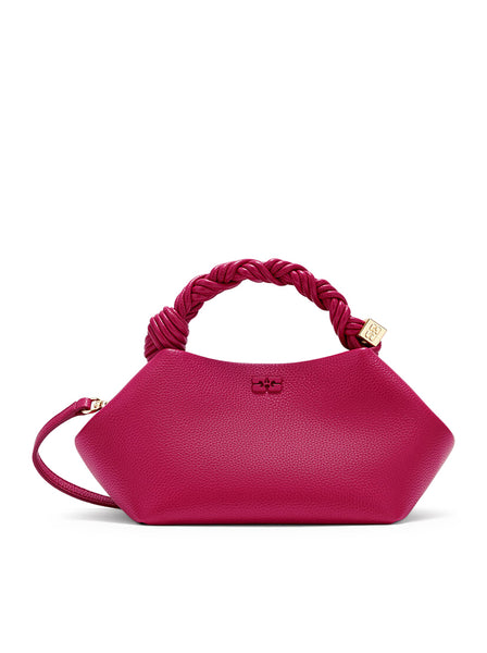 SMALL BOU BAG IN GRAINED RED