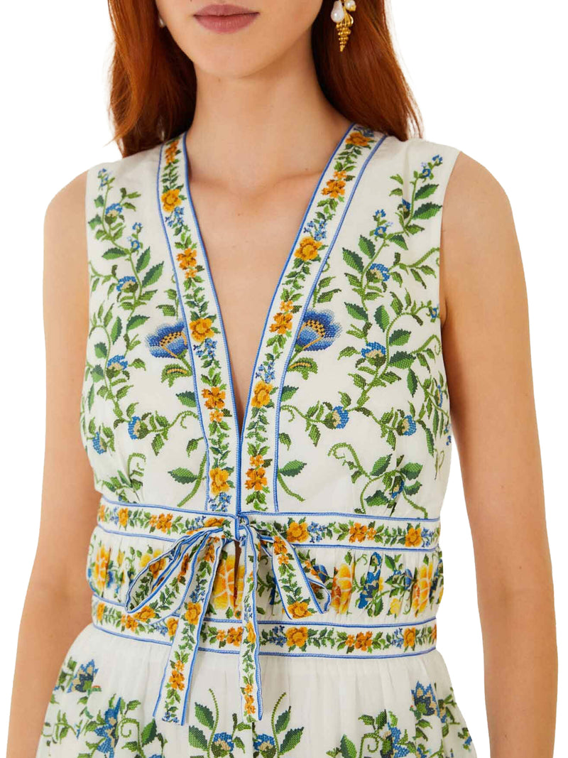 EMILY MINI DRESS WITH FLORAL PRINT AND RUFFLES