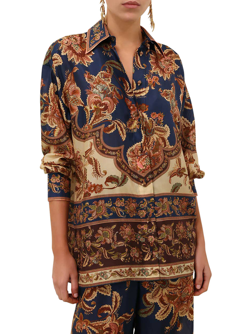 ASTER PRINTED SILK SHIRT