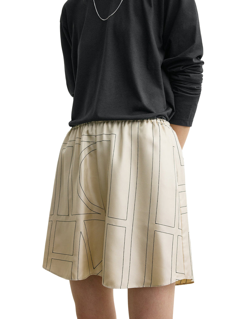 MONOGRAM SILK SHORTS