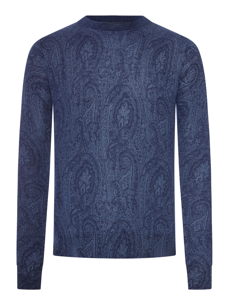 PAISLEY SWEATER IN SILK AND CASHMERE BLEND