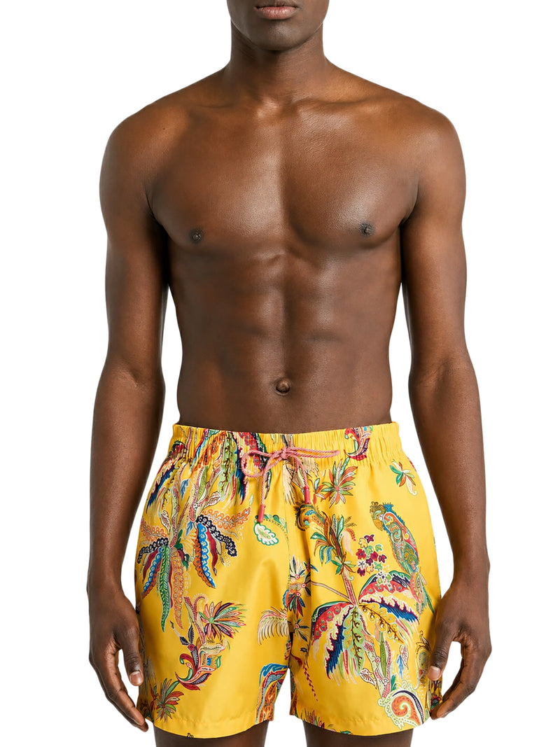 SWIMSUIT WITH PLACED PRINT