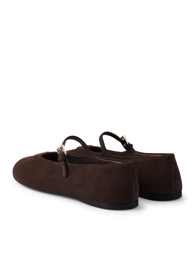 SUEDE BALLERINAS