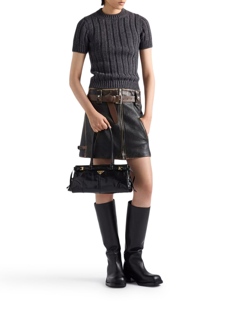 PRADA BONNIE MEDIUM LEATHER HANDBAG