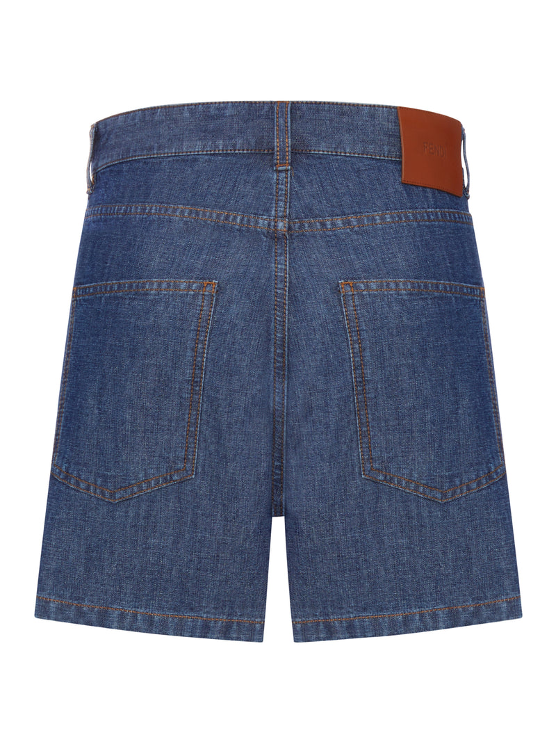 CHAMBRAY DENIM SHORTS