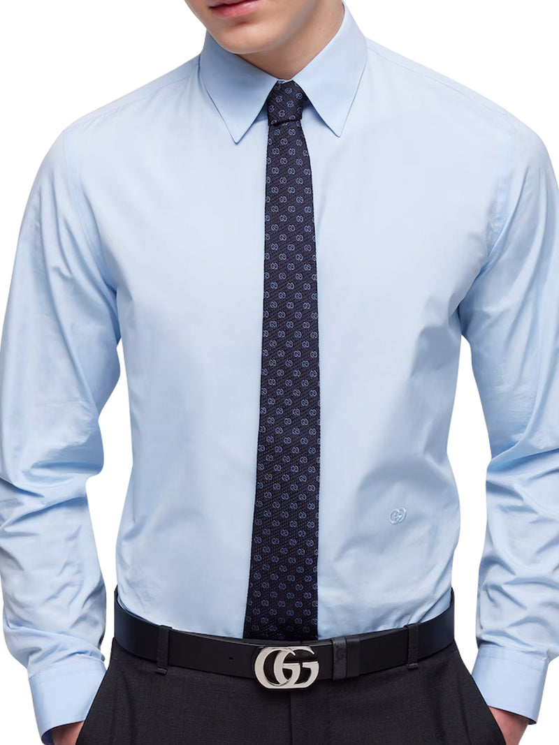 SILK JACQUARD TIE GG