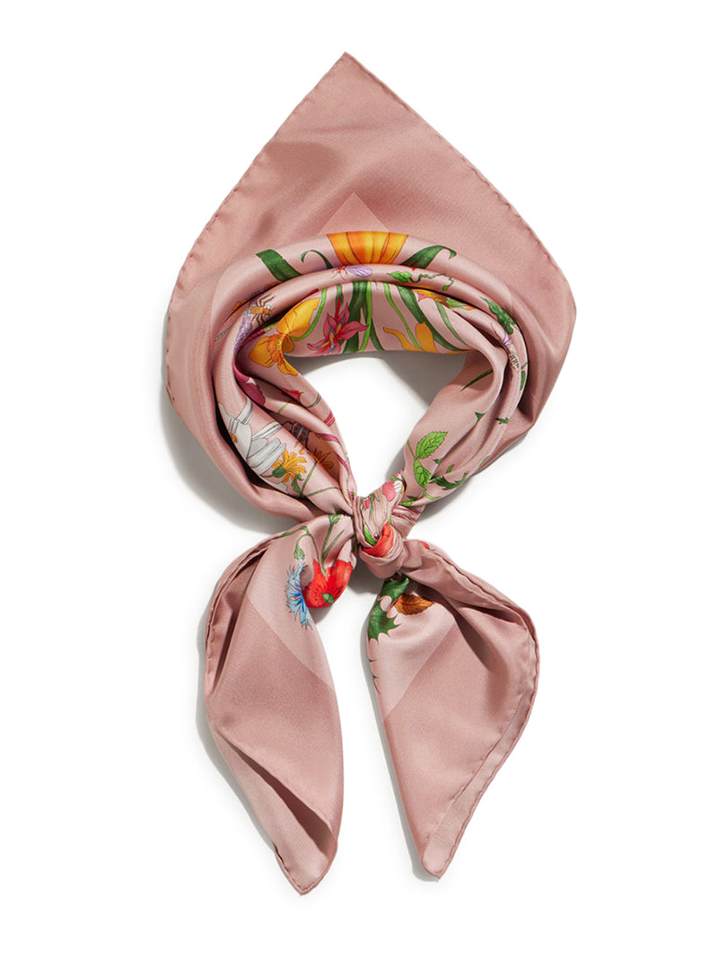 PRINTED SILK TWILL SCARF