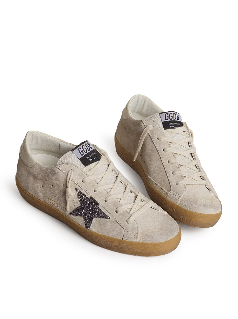 WOMEN`S SUPER-STAR IN SUEDE WITH GLITTER STAR