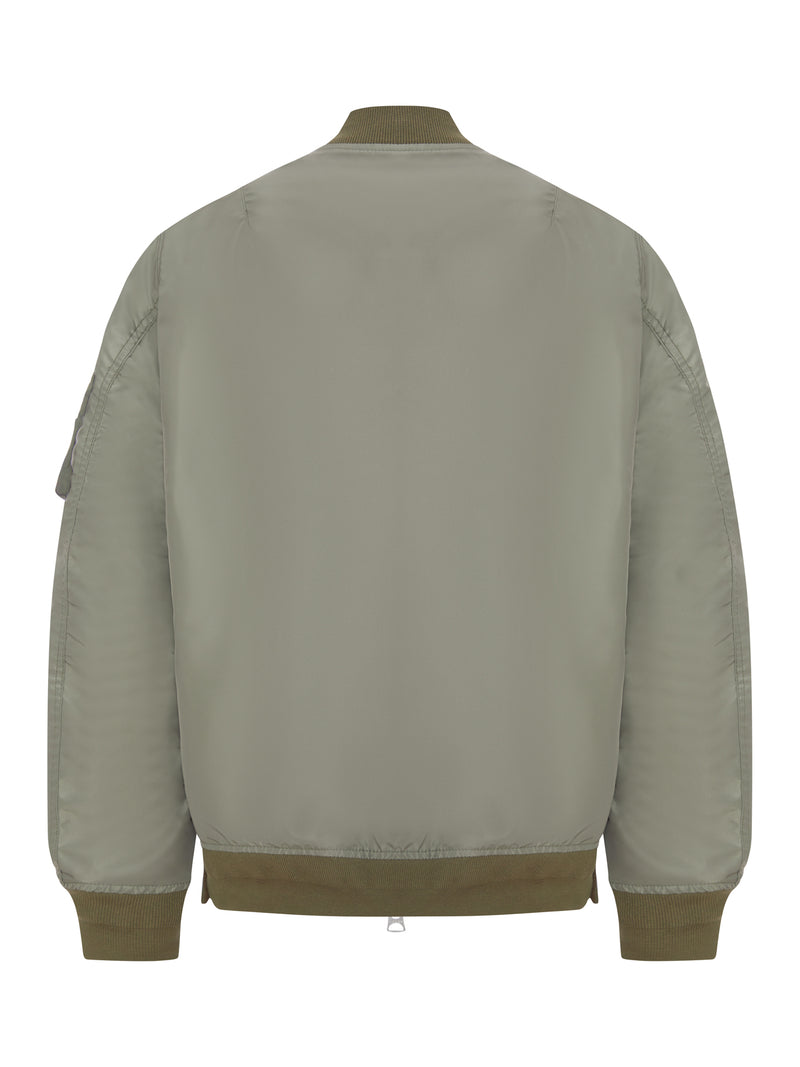 NYLON BOMBER JACKET WITH ZIP