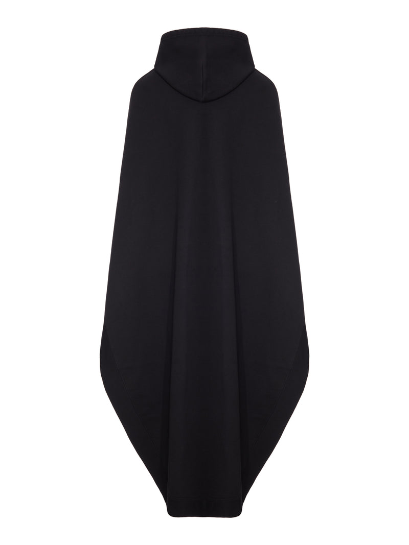 OVERSIZED ASYMMETRIC HOODED SWEATSHIRT CAPE